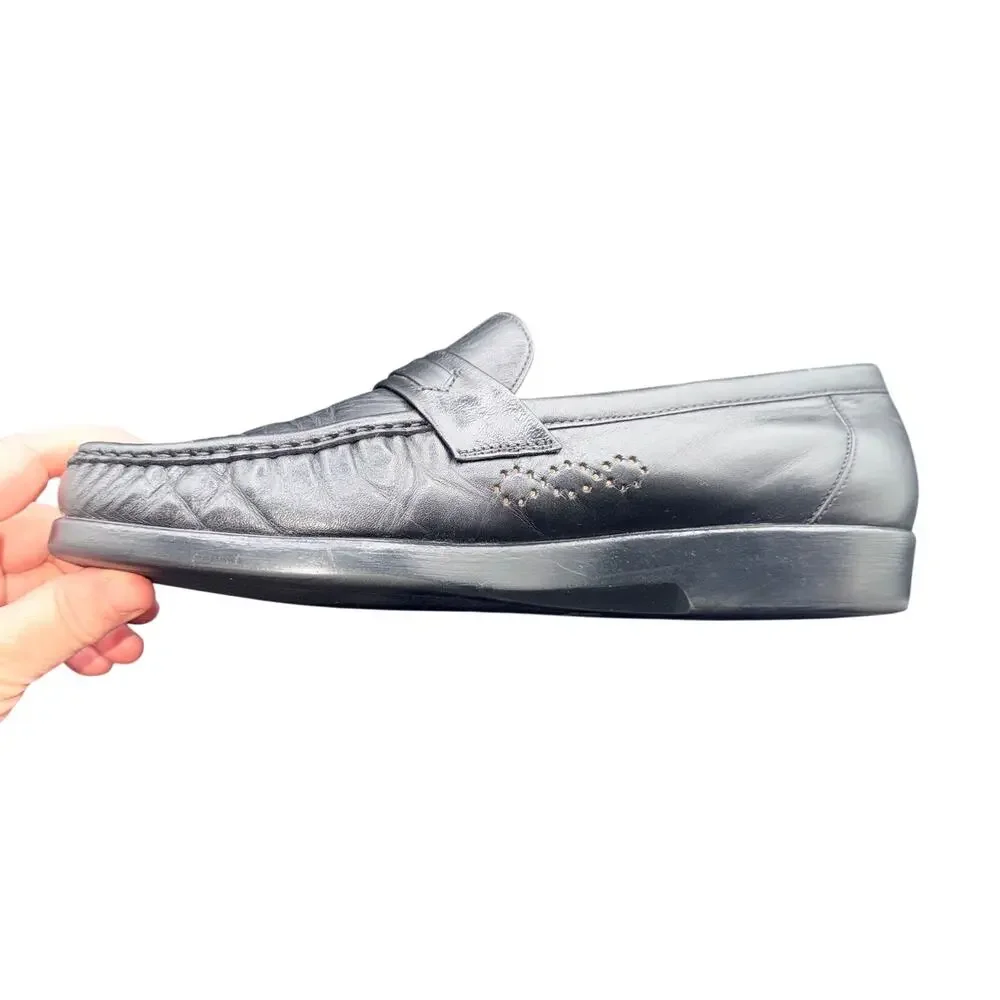 SAS Black Leather Penny Loafers Comfort Slip On Shoes Men’s 11M